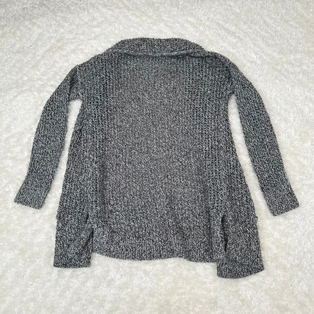 Abercrombie & Fitch Women's S Small Gray Knit Long Open Cardigan Sweater Pocket - Picture 2 of 11